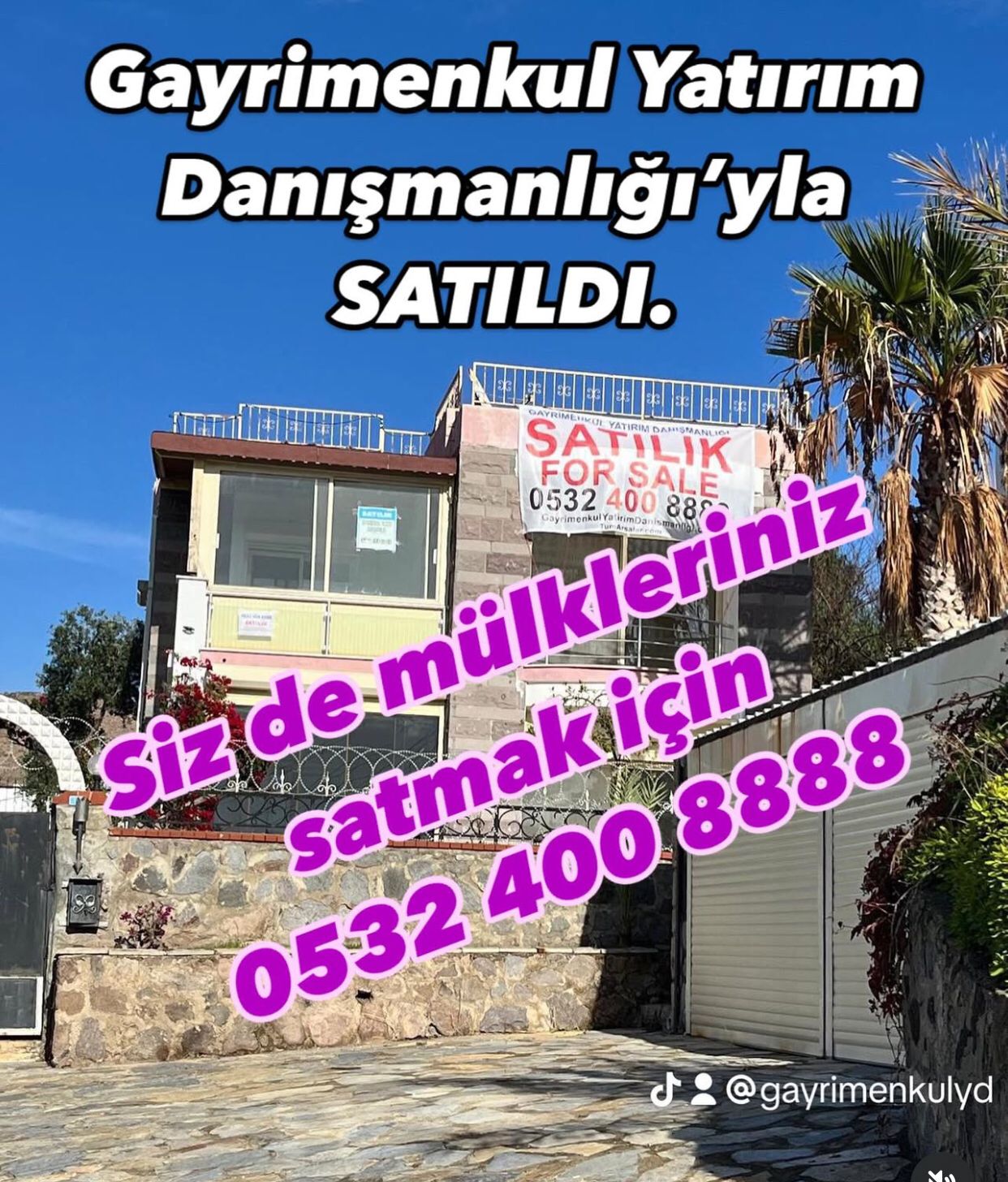 BODRUM AKYARLAR VİLLA GAYRİMENKUL YATIRIM DANIŞMANLIĞI'YLA SATILDI.